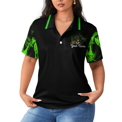 High I-Cue MN - Women's POLO Shirt Smoked sleeves