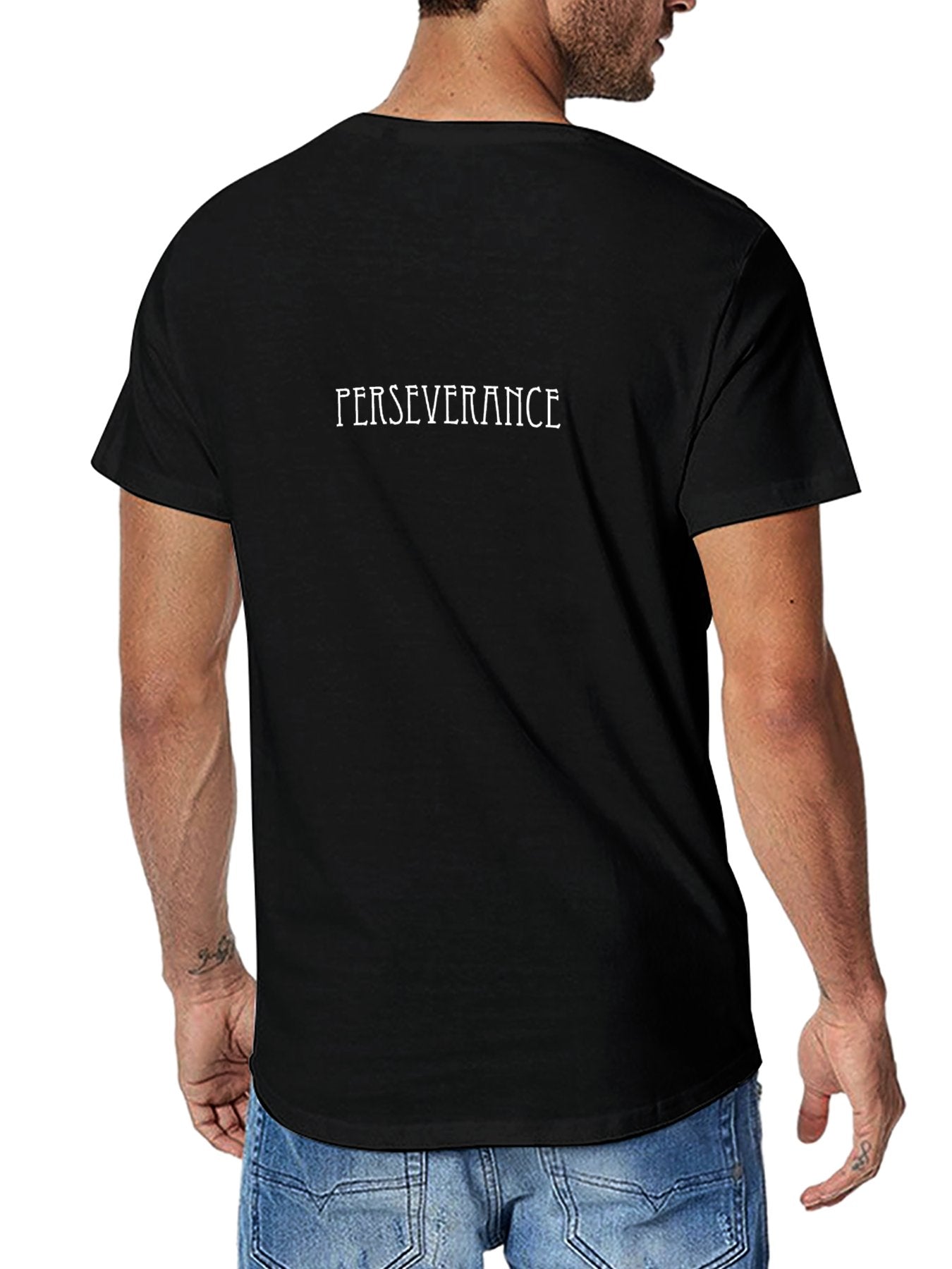 Perseverance  Short Sleeve Cotton Crewneck T-Shirt