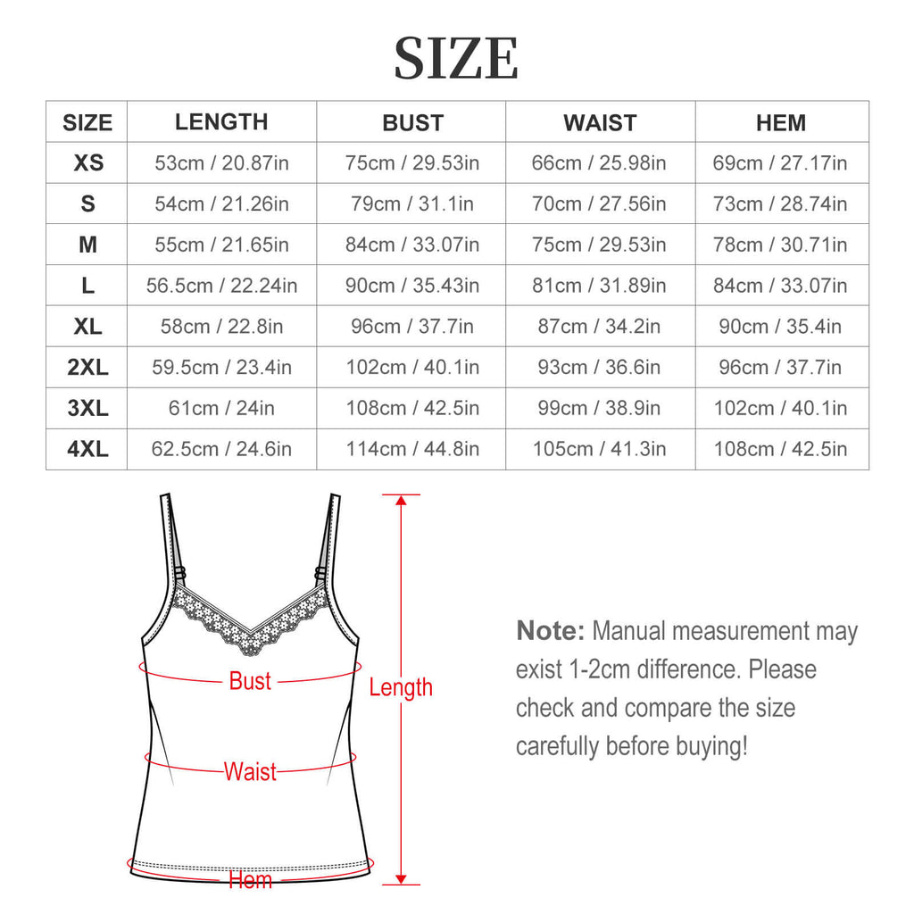City Collection - Women's V-Neck Lace Camisole
