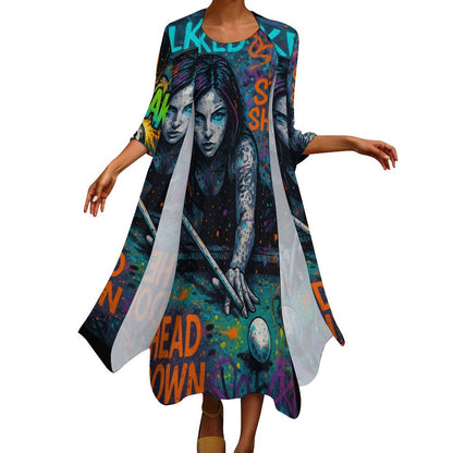 Chalked Up Long Dress Set