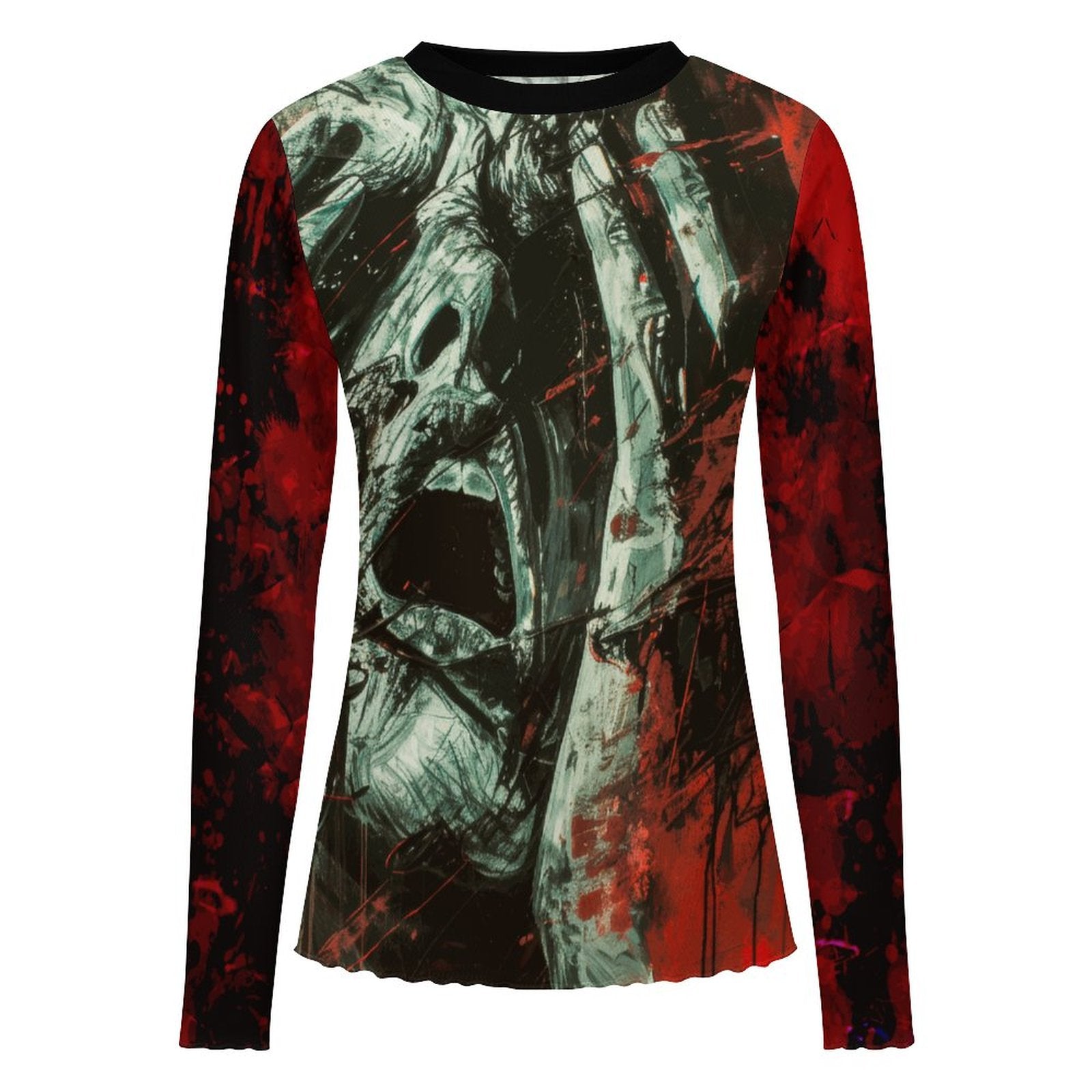 100gsm Long Sleeve Mesh T-Shirt(All-Over Printing)