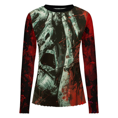 100gsm Long Sleeve Mesh T-Shirt(All-Over Printing)