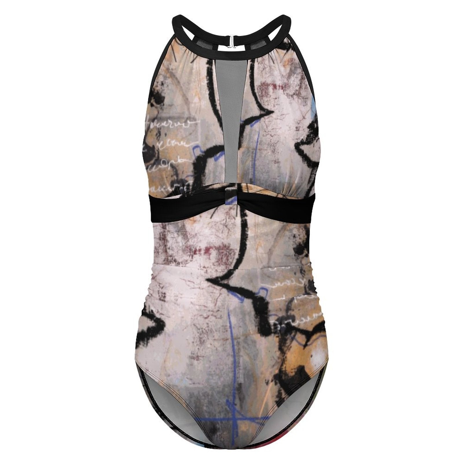 City Collection - Sheer Mesh One-Piece Swimsuit