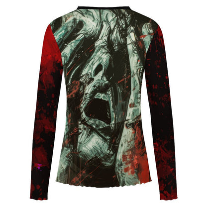 100gsm Long Sleeve Mesh T-Shirt(All-Over Printing)