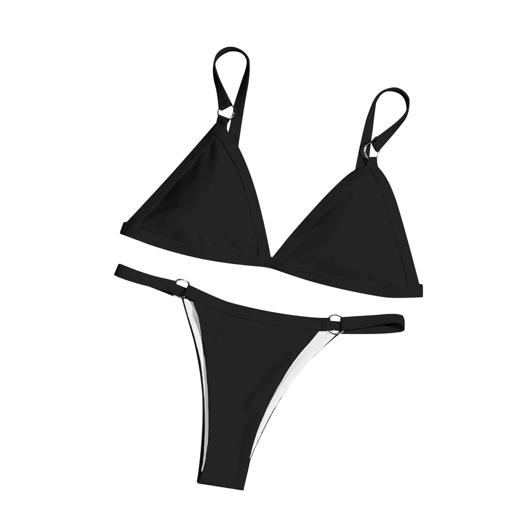 Buckle Strap Bikini Swimsuit