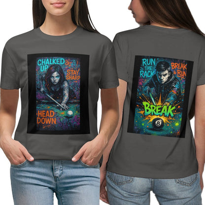 Chalked Up Women's Graphic Tees - Front and Back Graphic