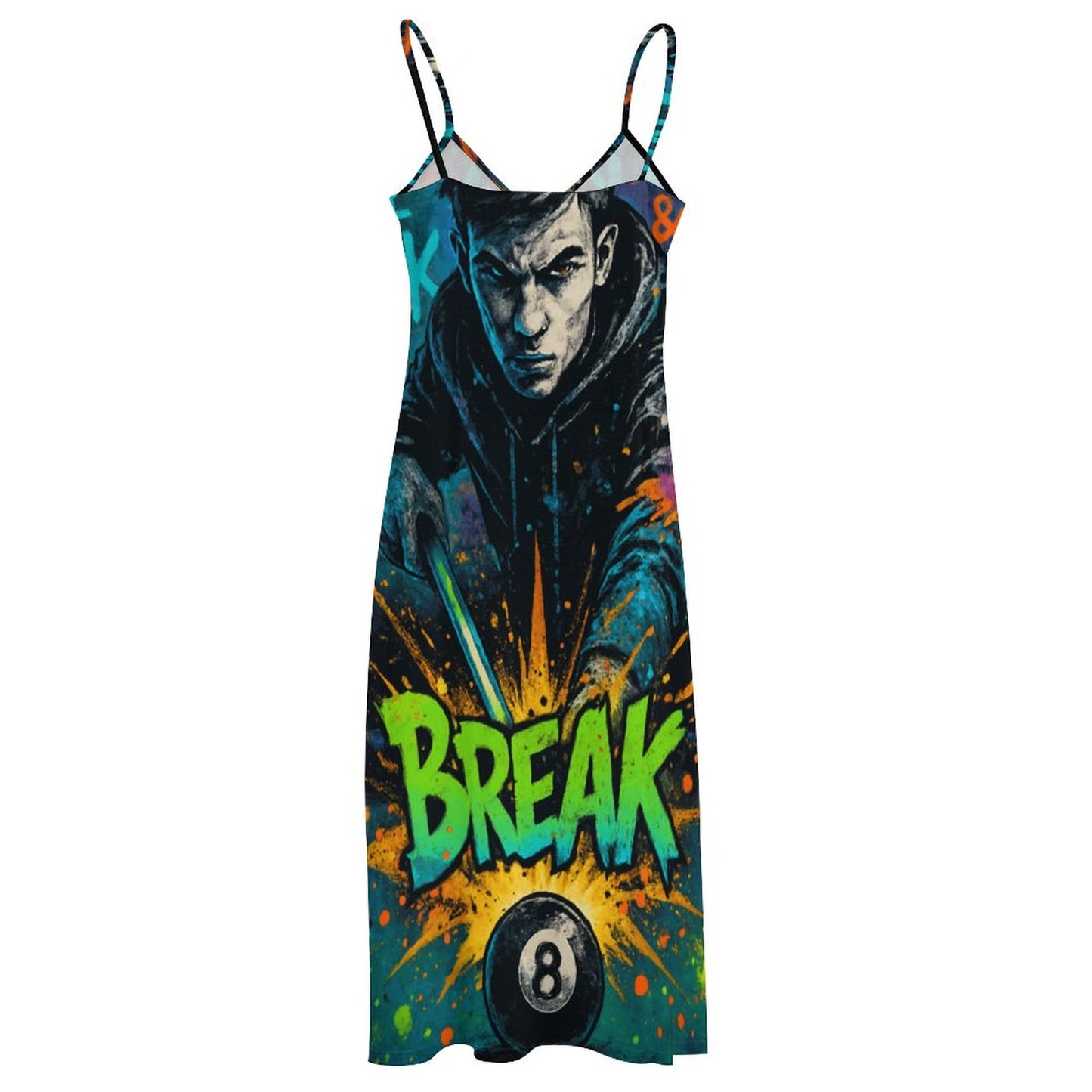 Chalked Up Ankle-length Slip Dress