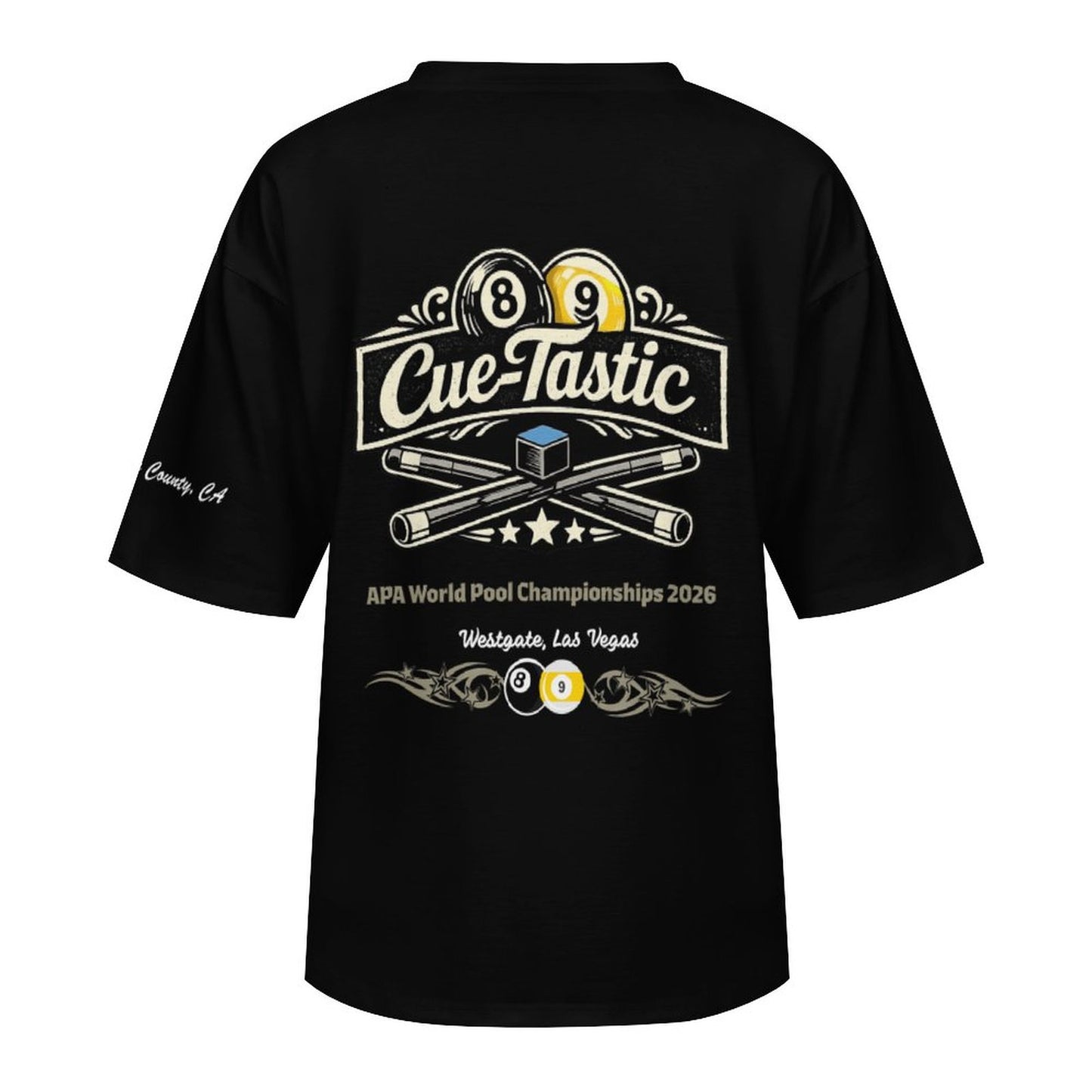 Cue-Tastic Team Shirt - Men's Cotton Short Sleeved T-Shirt (No Collar)
