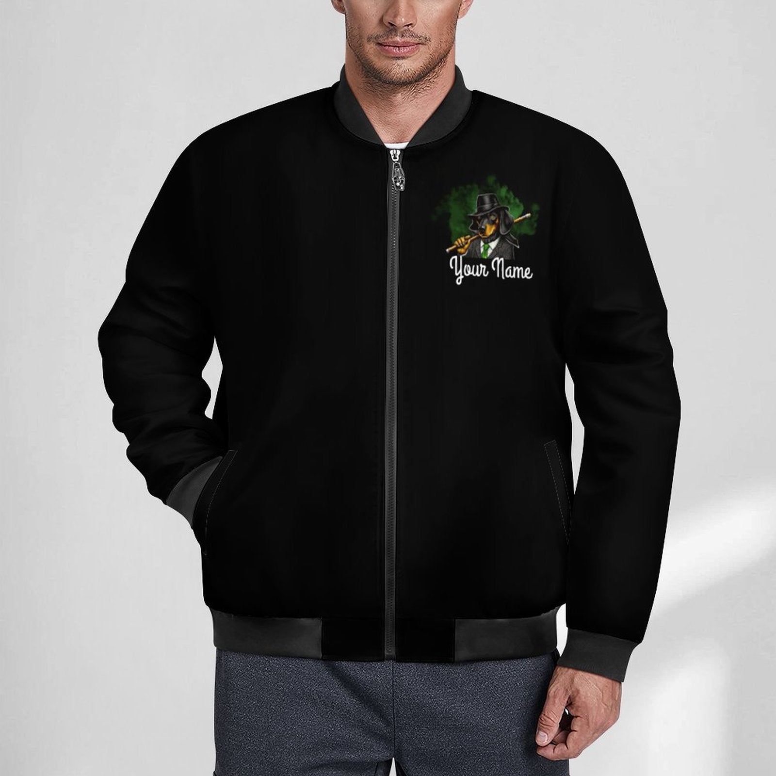High I-Cue MN Zipper Bomber Jacket