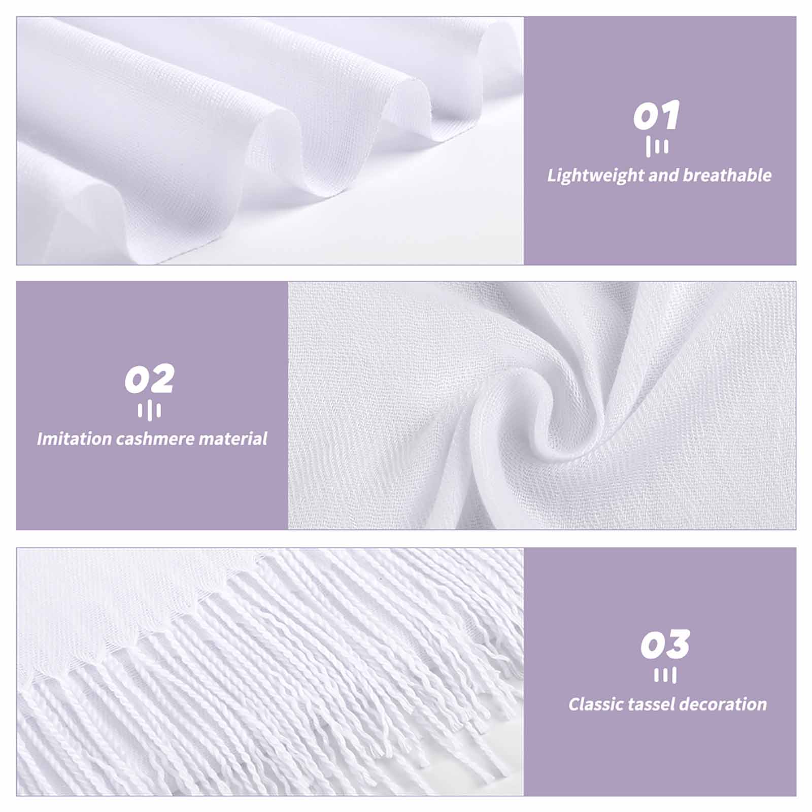 High I-Cue MN Cashmere-like Tassel Scarf