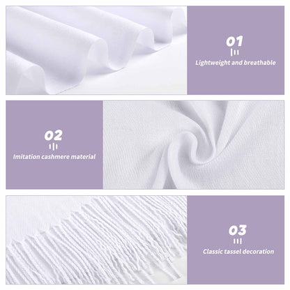 High I-Cue MN Cashmere-like Tassel Scarf