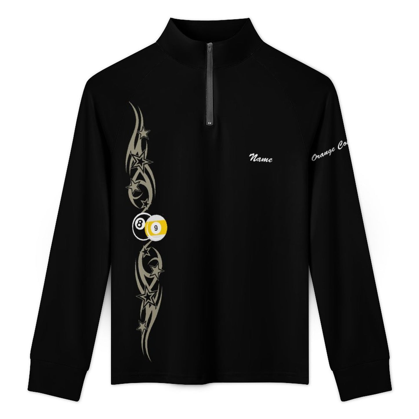 Cue-Tastic Team Shirt - Long Sleeved Quick Dry Top with zipper