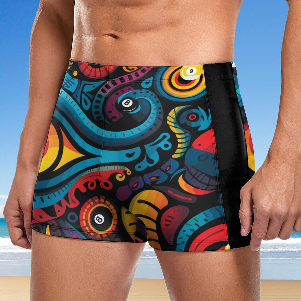 Dead Stroke Men's Swimming Trunks