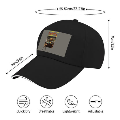 Baseball Cap for Men Women Curved Visor Sandwich