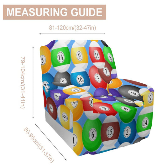 Pool Balls Collection: Single Sofa Cover