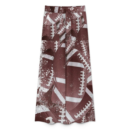 Women’s High-Waisted Wide Leg Football Pants – Soft Faux Cotton Comfort