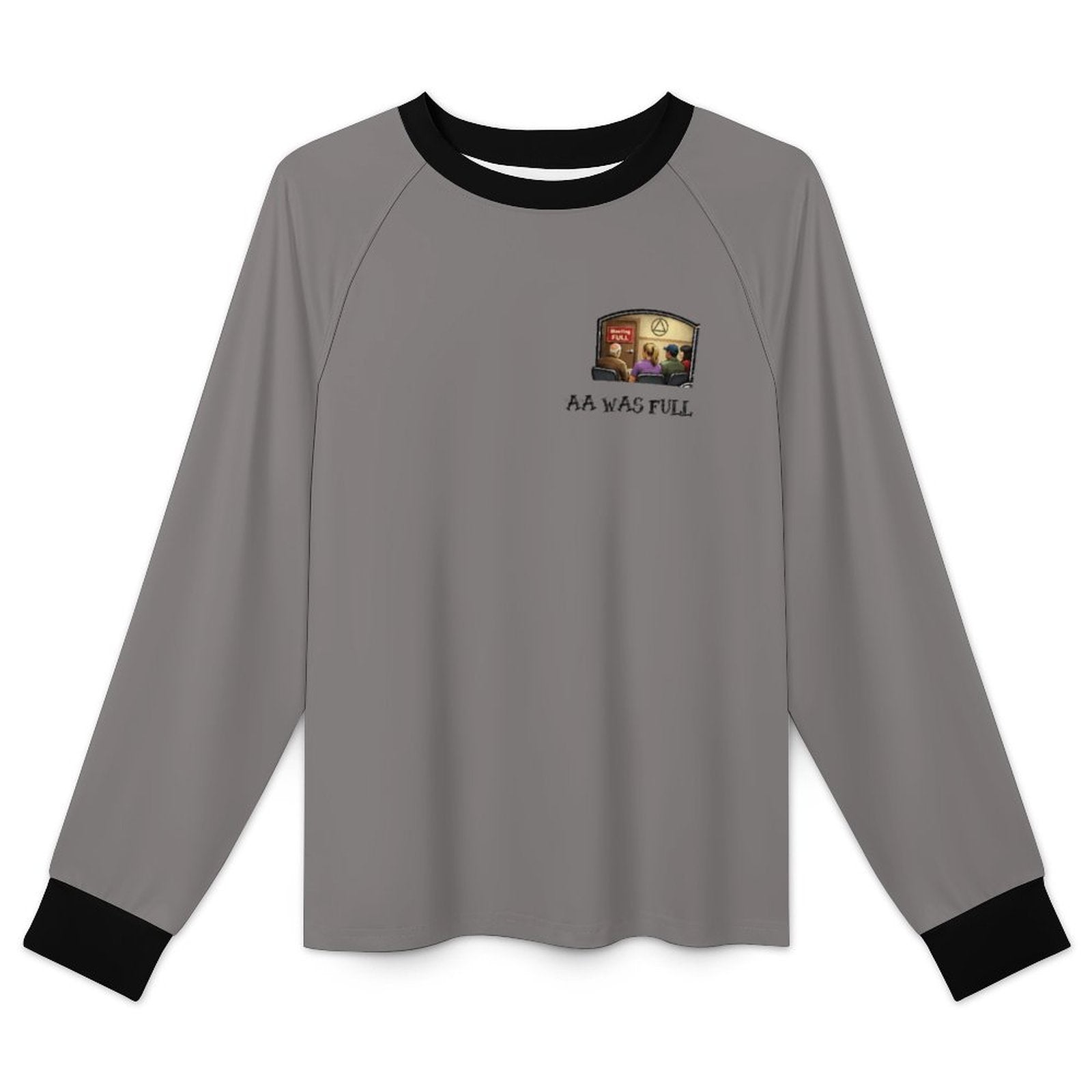 "AA Was Full"  Women’s Cool-Touch Long Sleeve Performance T-Shirt – UPF 50+ Quick-Dry Crewneck