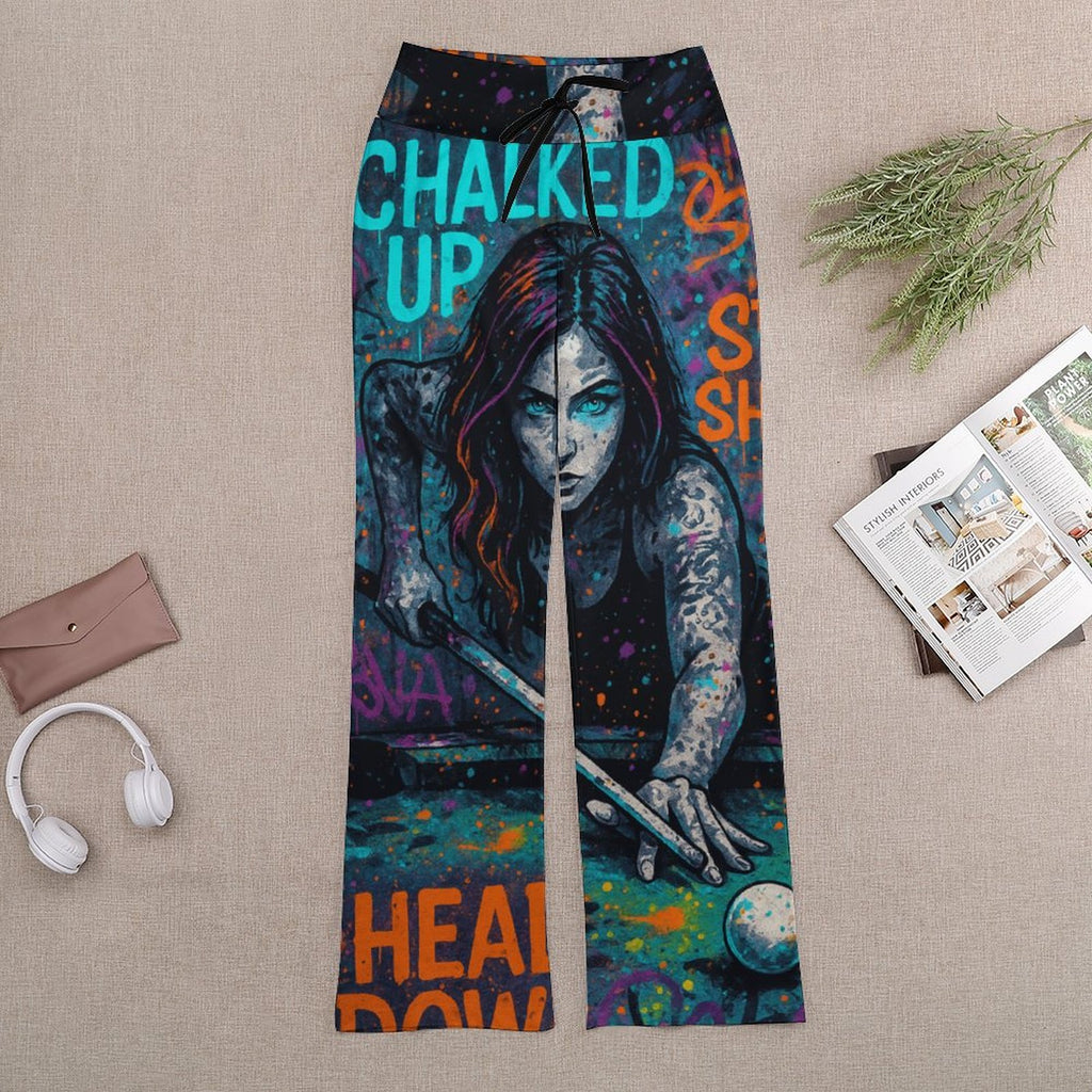 Chalked Up Drawstring Yoga Pants with Straight leg (Baggy)