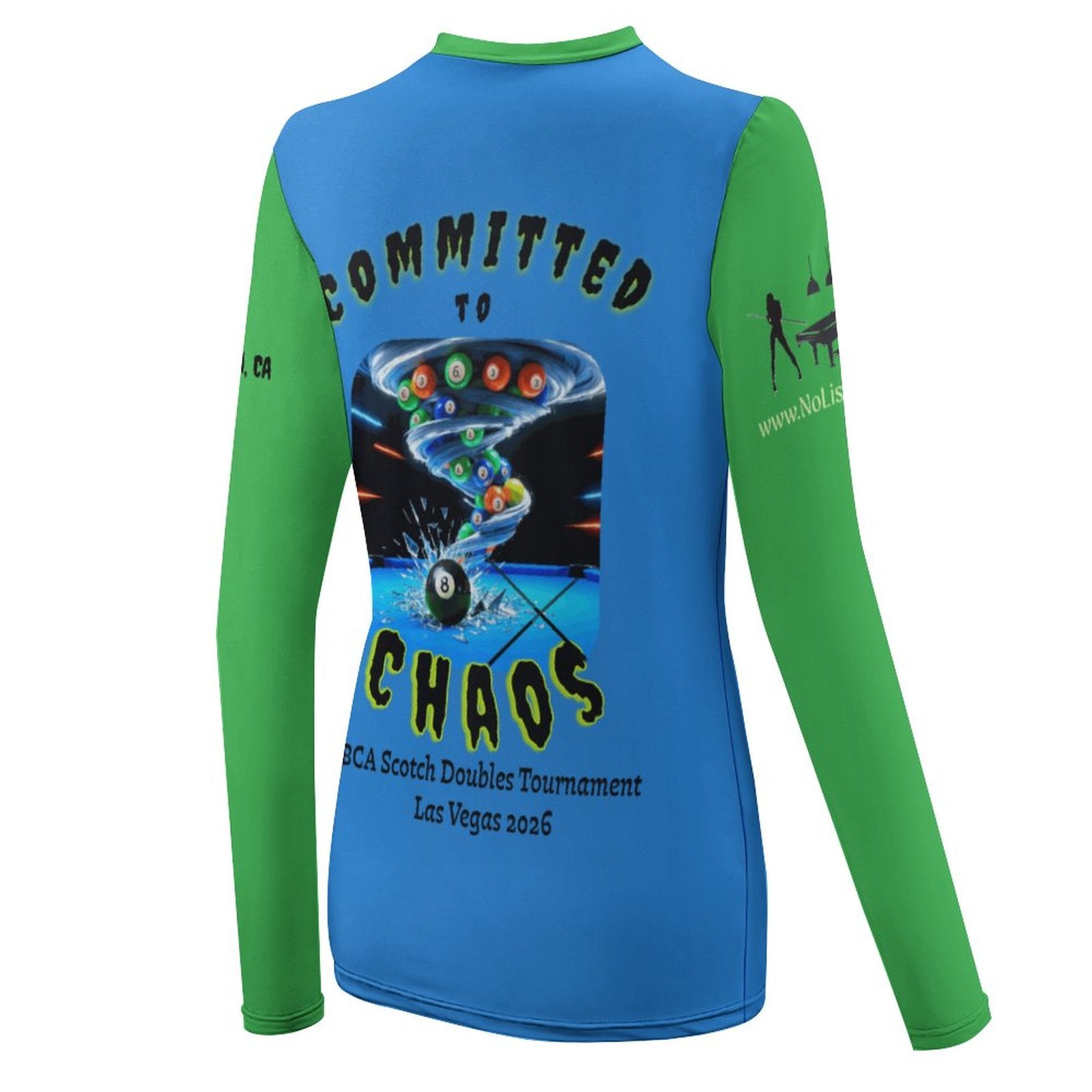 Women's Long Sleeve Sun Protection Shirt-UPF 40 UV Rash Guard for Hiking - Committed to Chaos