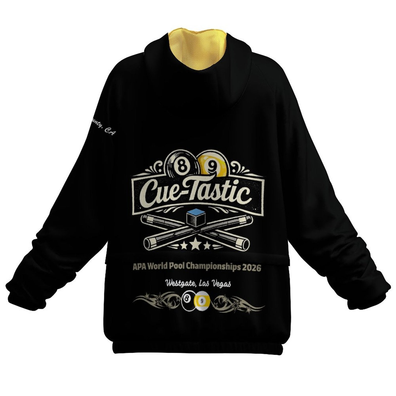 Cue-Tastic Team Shirt - Double Layered Hoodie with Zipper