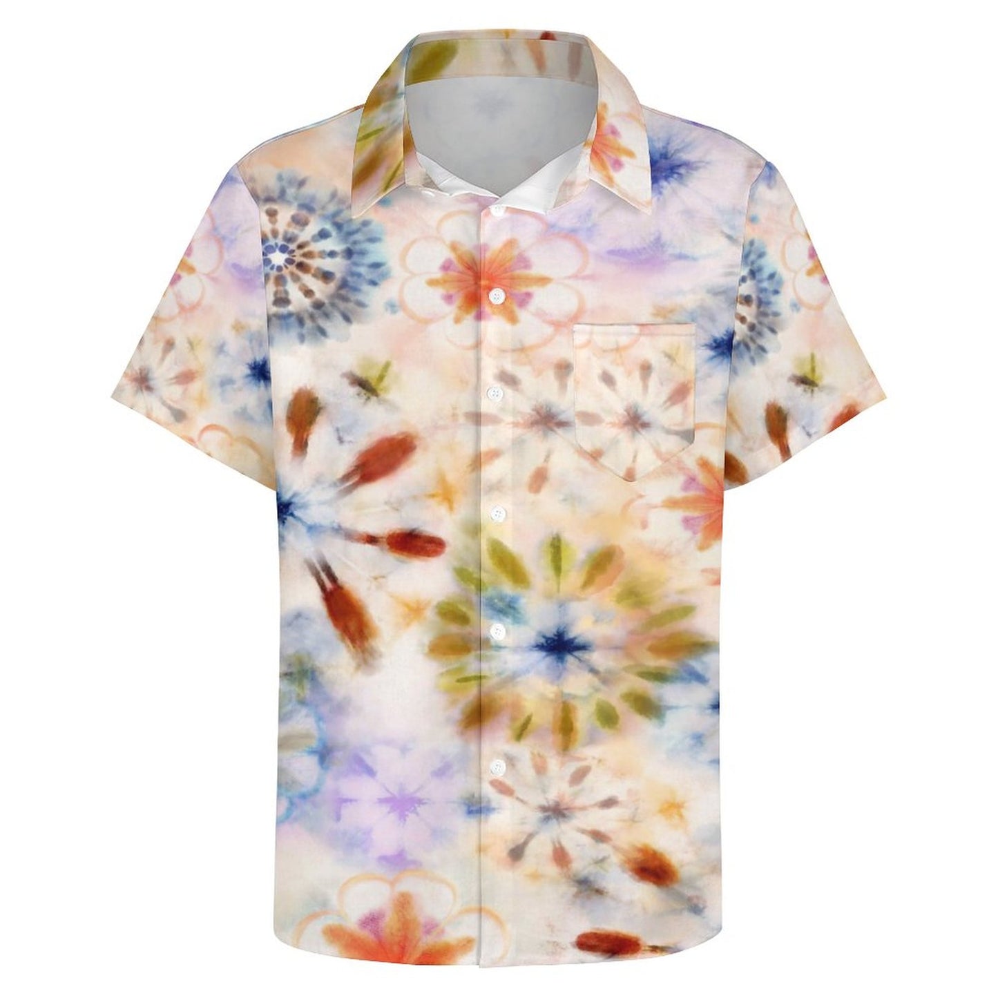 Spring Explosion Men's Short Sleeve Button down Shirt with Pocket(XS-7XL)