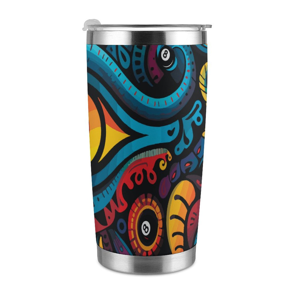 20oz Silver Rim Car Cup(All-Over Printing)
