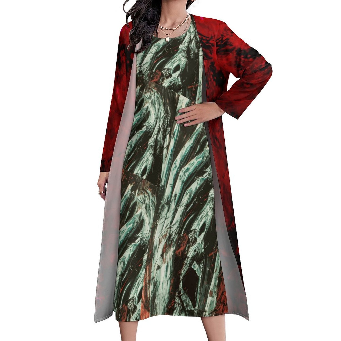 City Life -Two-Piece Long Dress Set