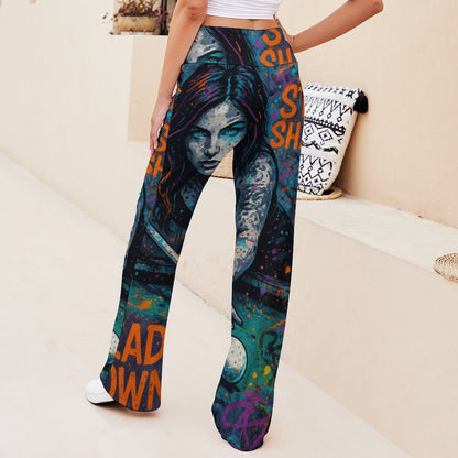 Chalked Up Drawstring Yoga Pants with Straight leg (Baggy)