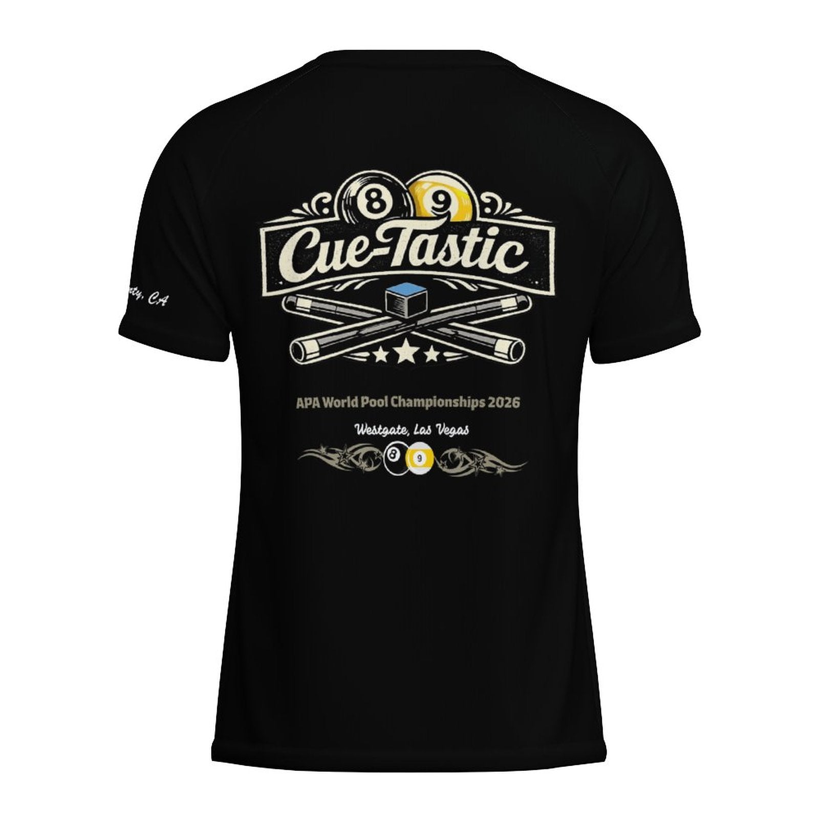 Cue-Tastic Team Shirt - Men's Ice Silk Quick Dry Shirt (No Collar)