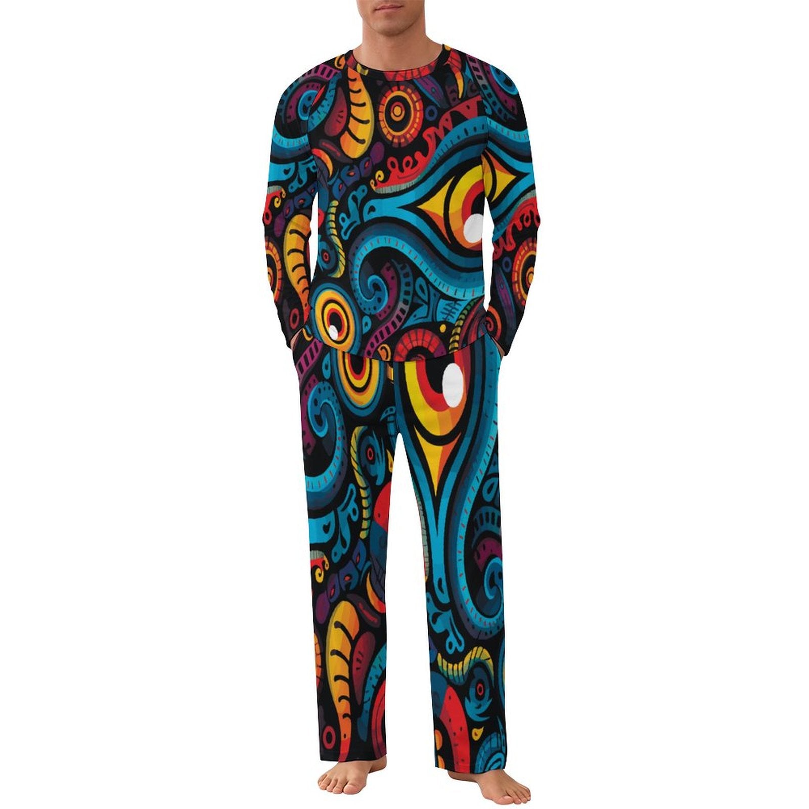 Dead Stroke Men's Raglan Sleeve Pajama Set