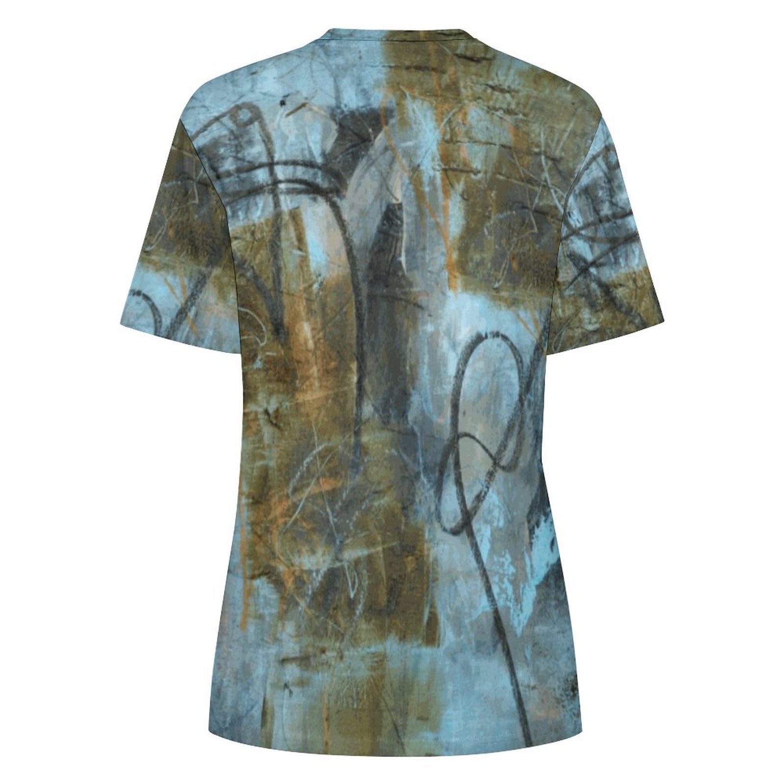 DTG 190gsm Cotton Summer Short Sleeve T-Shirts for Women(All-Over Printing)