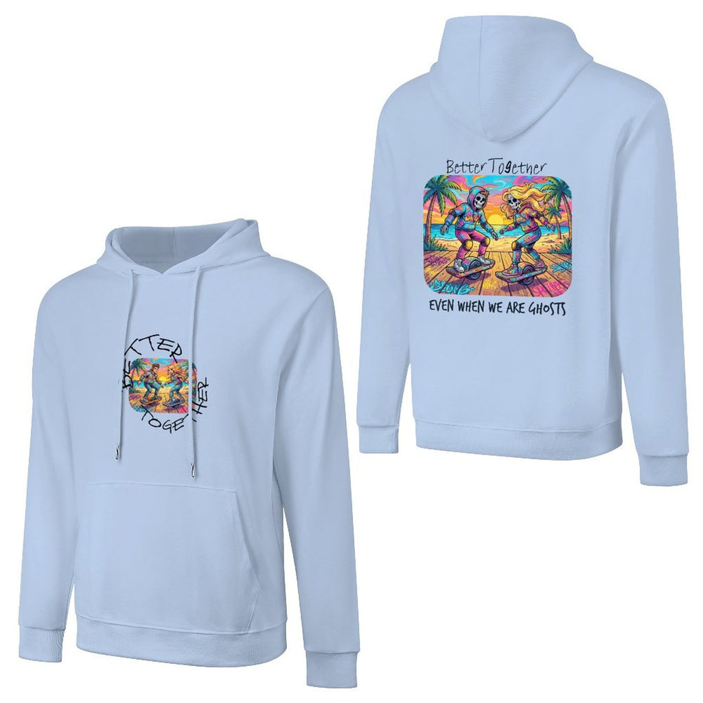 One  Wheel Love.  Cotton Hoodie with Pocket