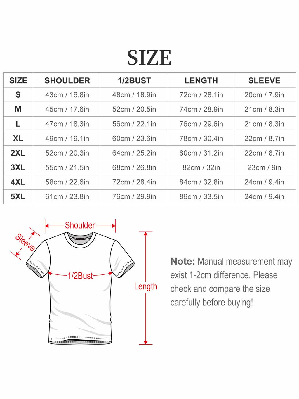 Perseverance Multi-Color American Size Short Sleeve T-Shirt