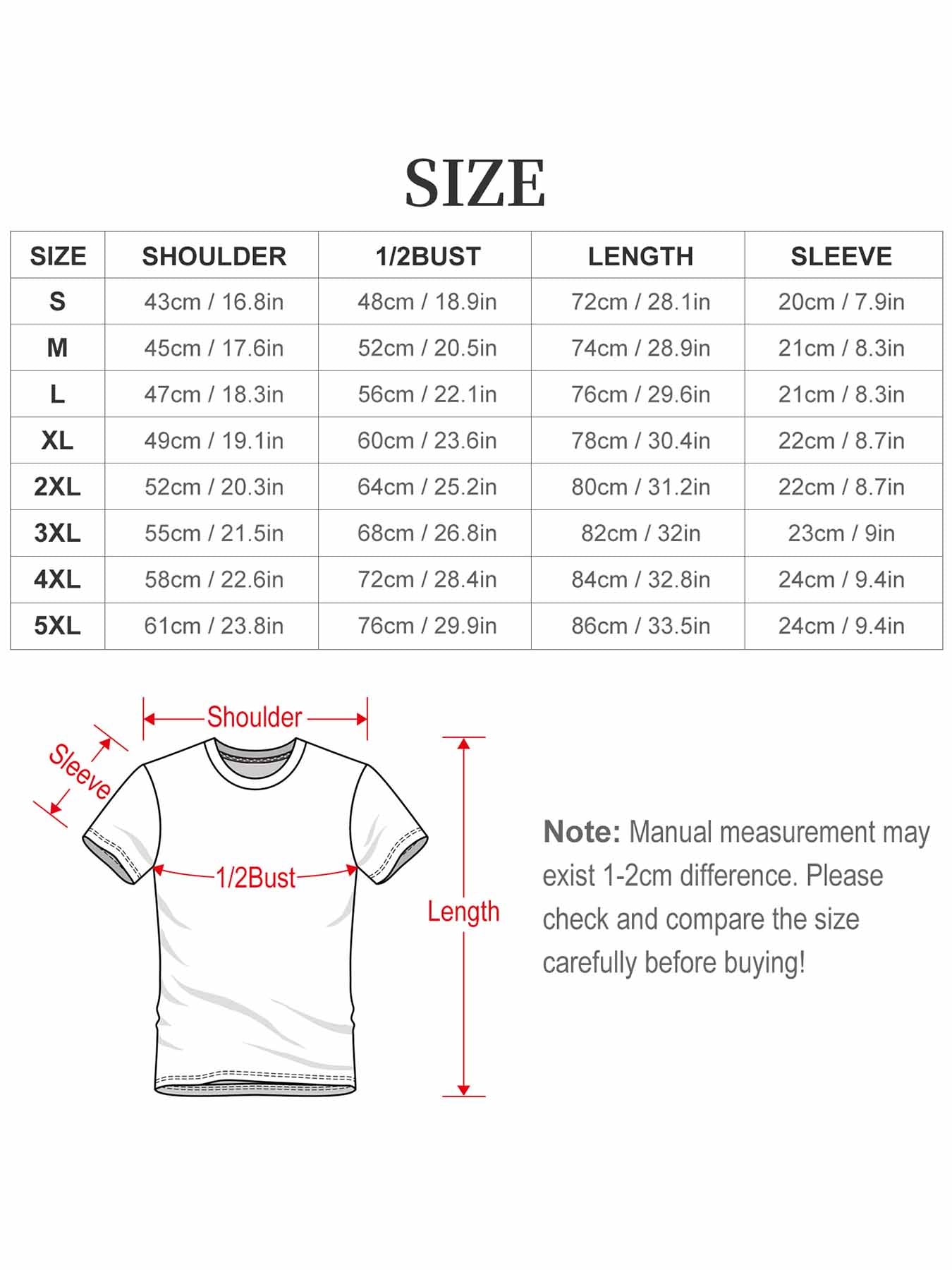 Perseverance Multi-Color American Size Short Sleeve T-Shirt