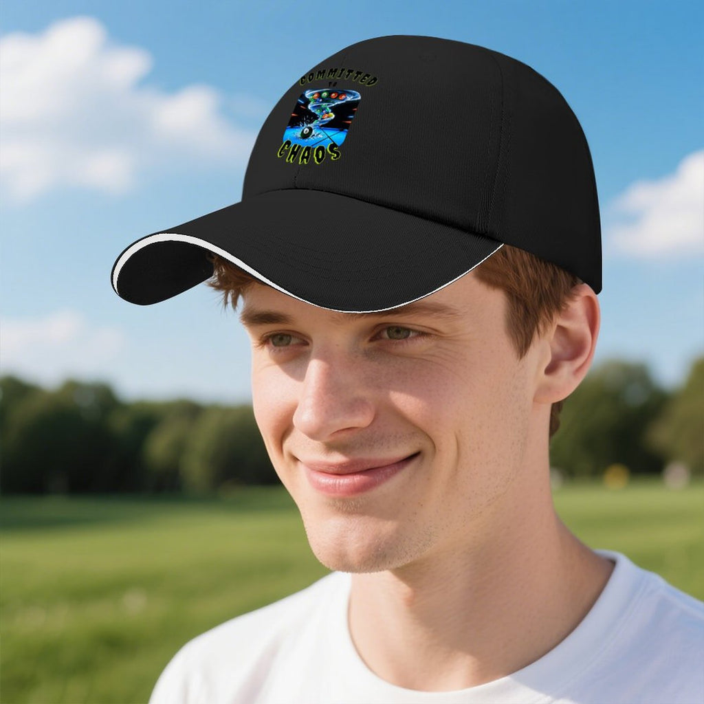 Baseball Cap for Men Women Curved Visor Sandwich