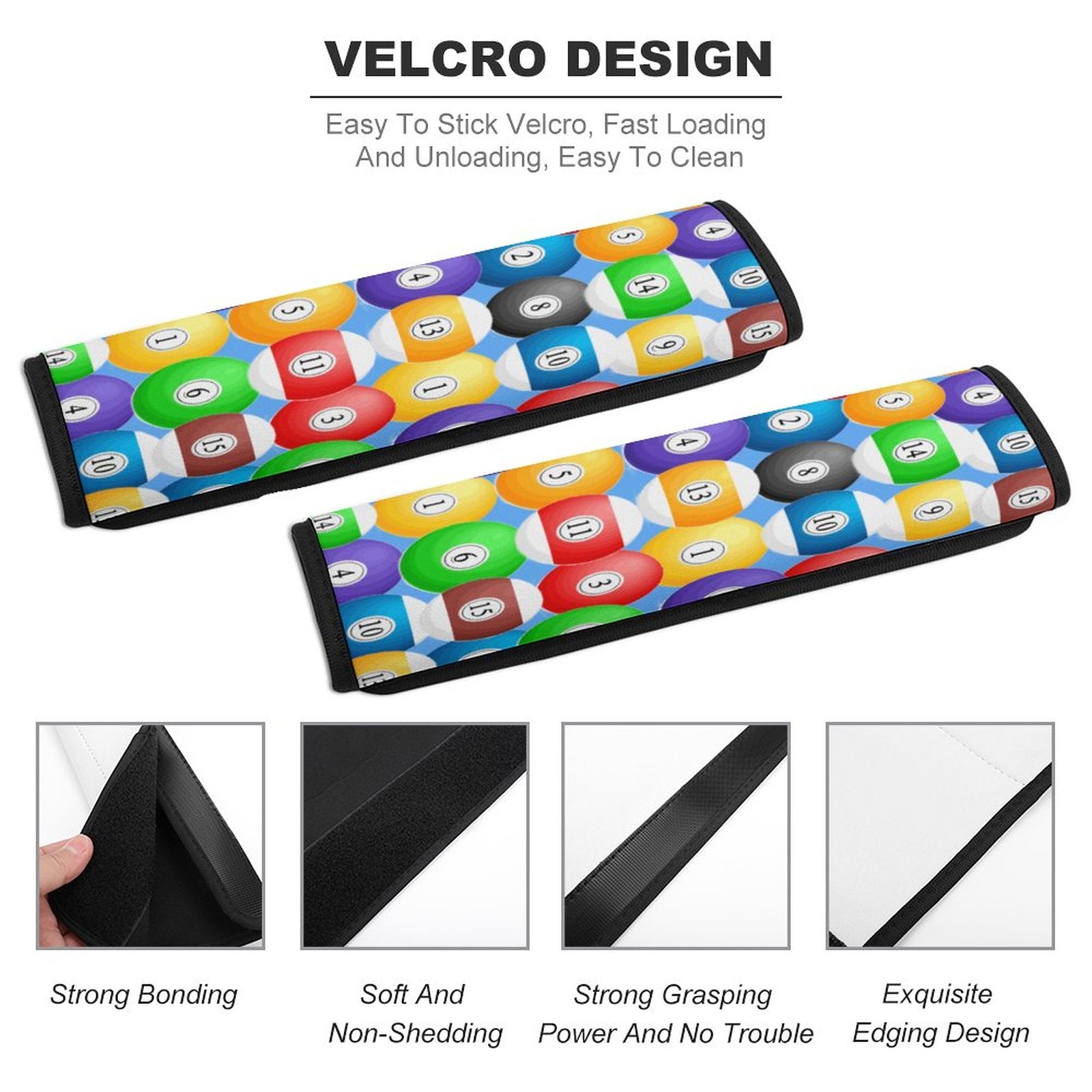 Pool Ball Car Seat Belt Shoulder Pad – Neoprene Shoulder Cushion Cover