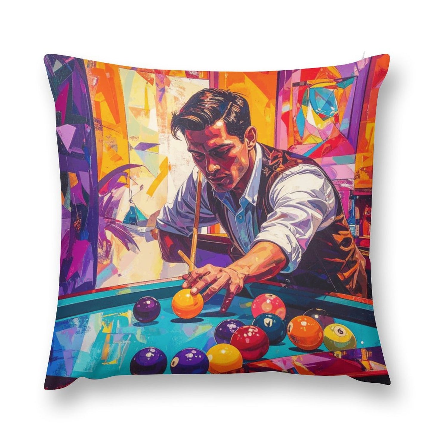 Short Plush Pillow Cover(Dual-sided Printing)