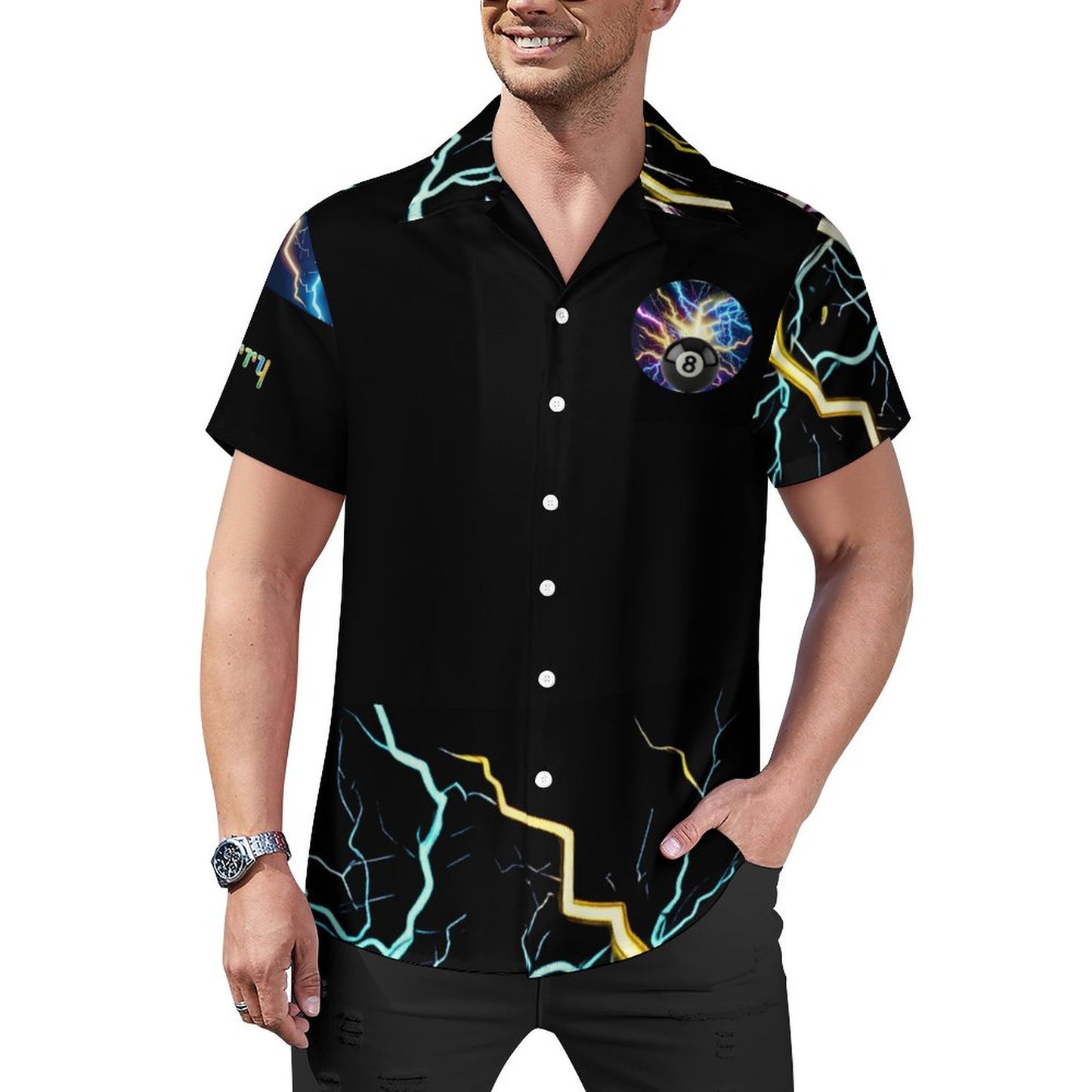 Team Frankenstein - Short Sleeve Cuban Collar Shirt