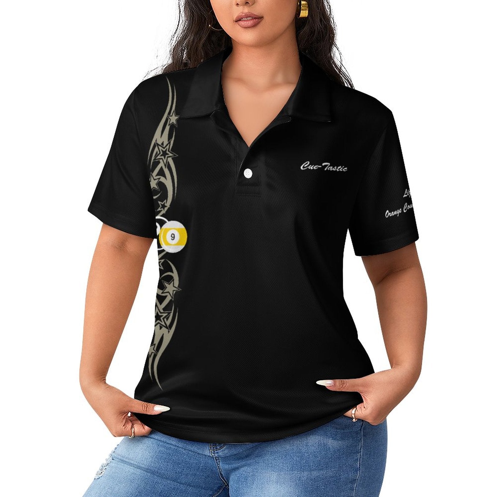 CueTastic Women's POLO Shirt version 2