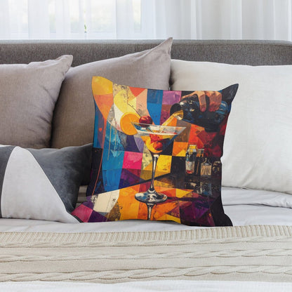 Short Plush Pillow Cover(Dual-sided Printing)
