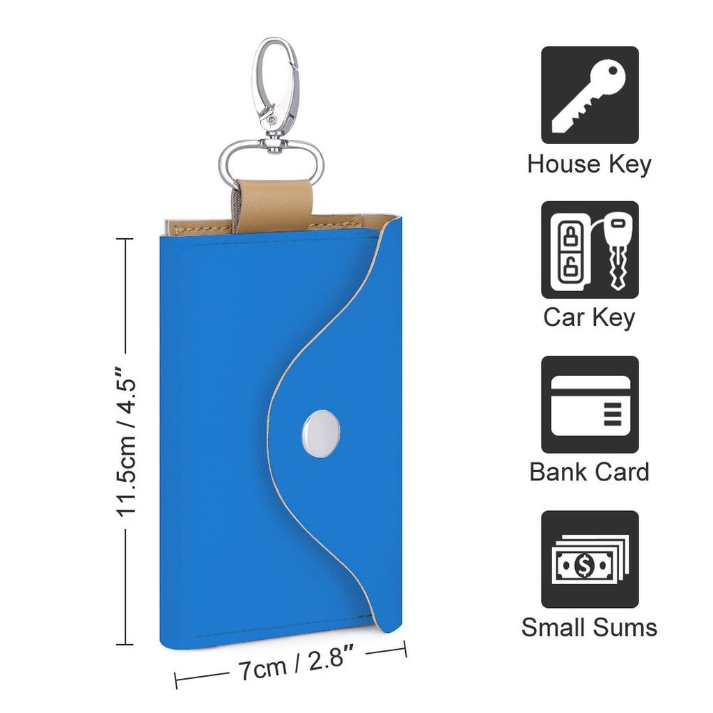 Leather Key Holder Pouch -Committed to Chaos