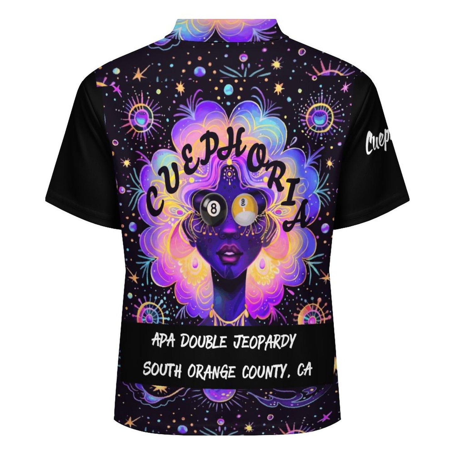 Cuephoria -  Button-Down Polo Shirt for Women