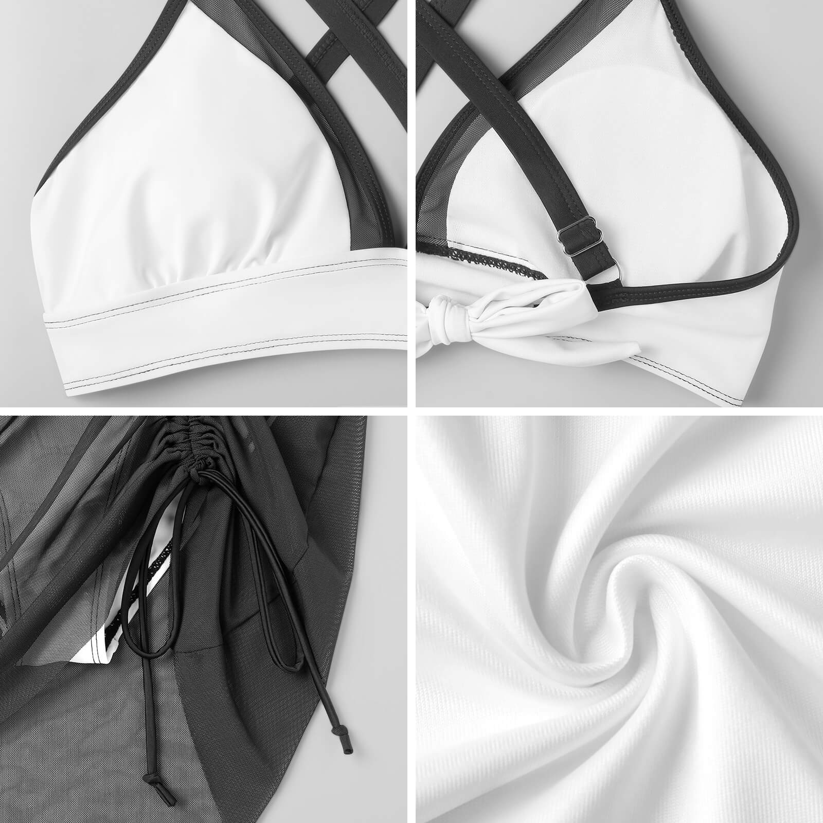 Dead Stroke Netted Swimsuit Set For Women