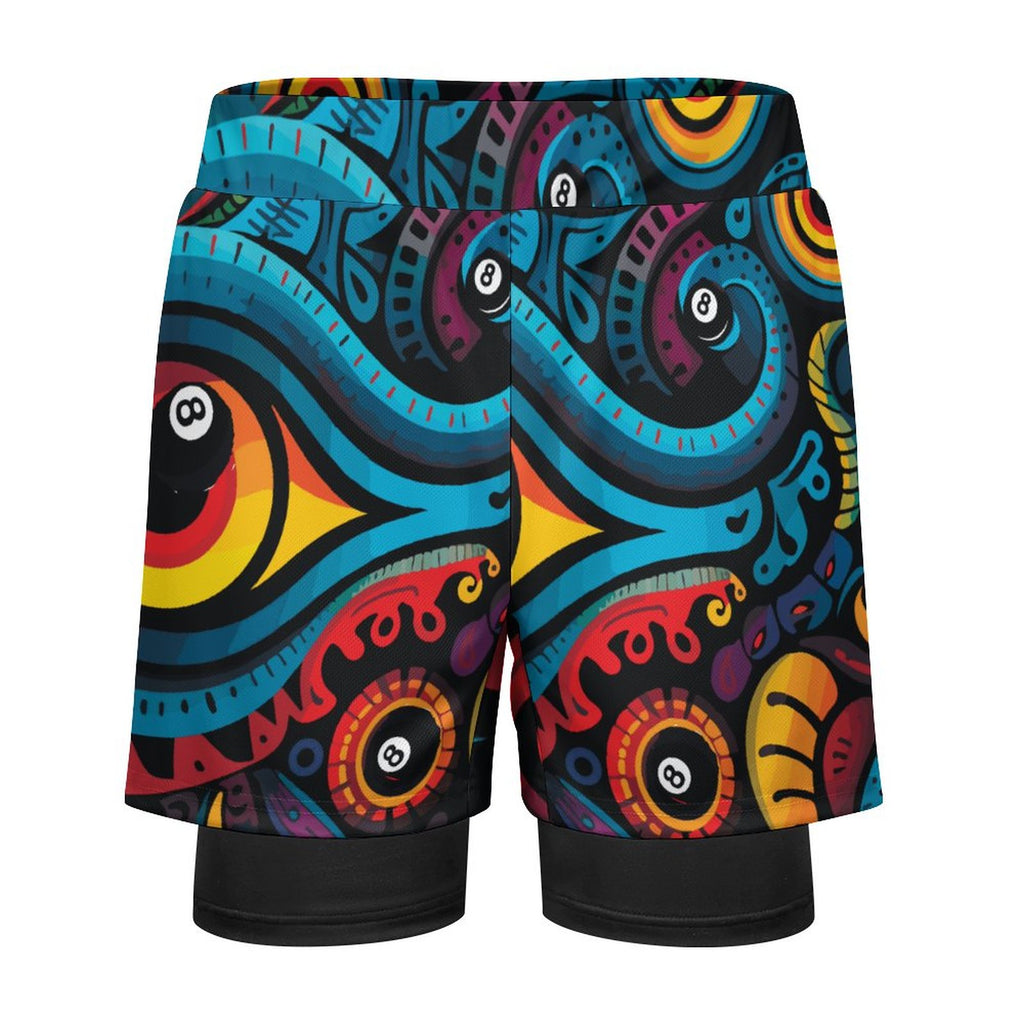 Dead Stroke Men Beach Shorts with 4 Pockets