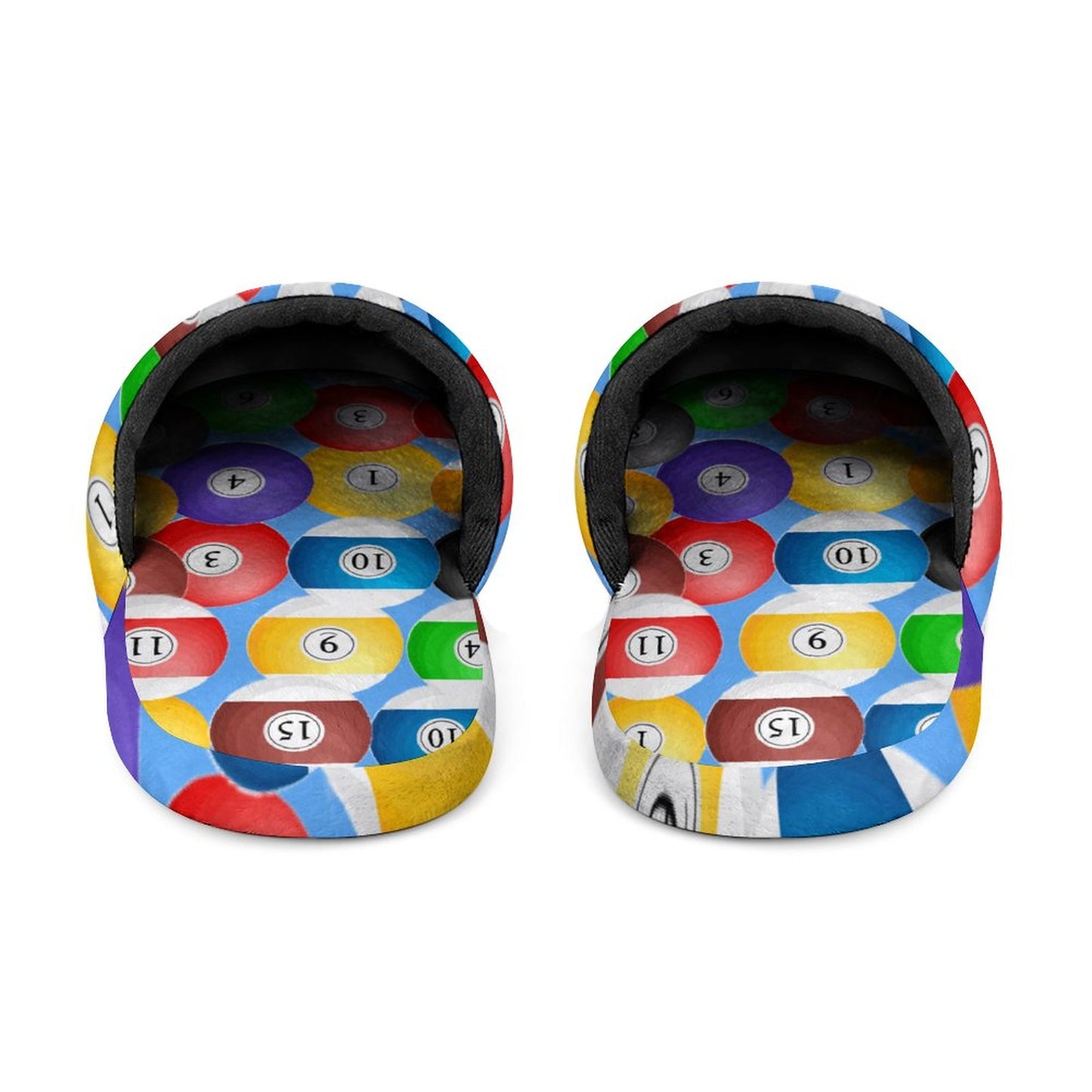 Pool Balls Collection: Men's Flannel Cotton Slippers