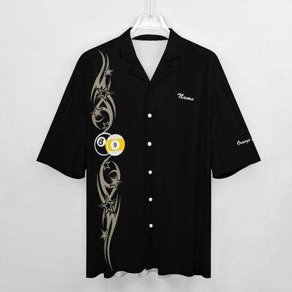 Cue-Tastic Team Shirt - Men's Cotton Cuban Collar Short Sleeved Shirt