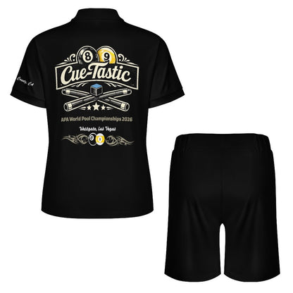 Cue-Tastic Team Shirt - Men's Short Sleeved Polo Shirt and Short Set