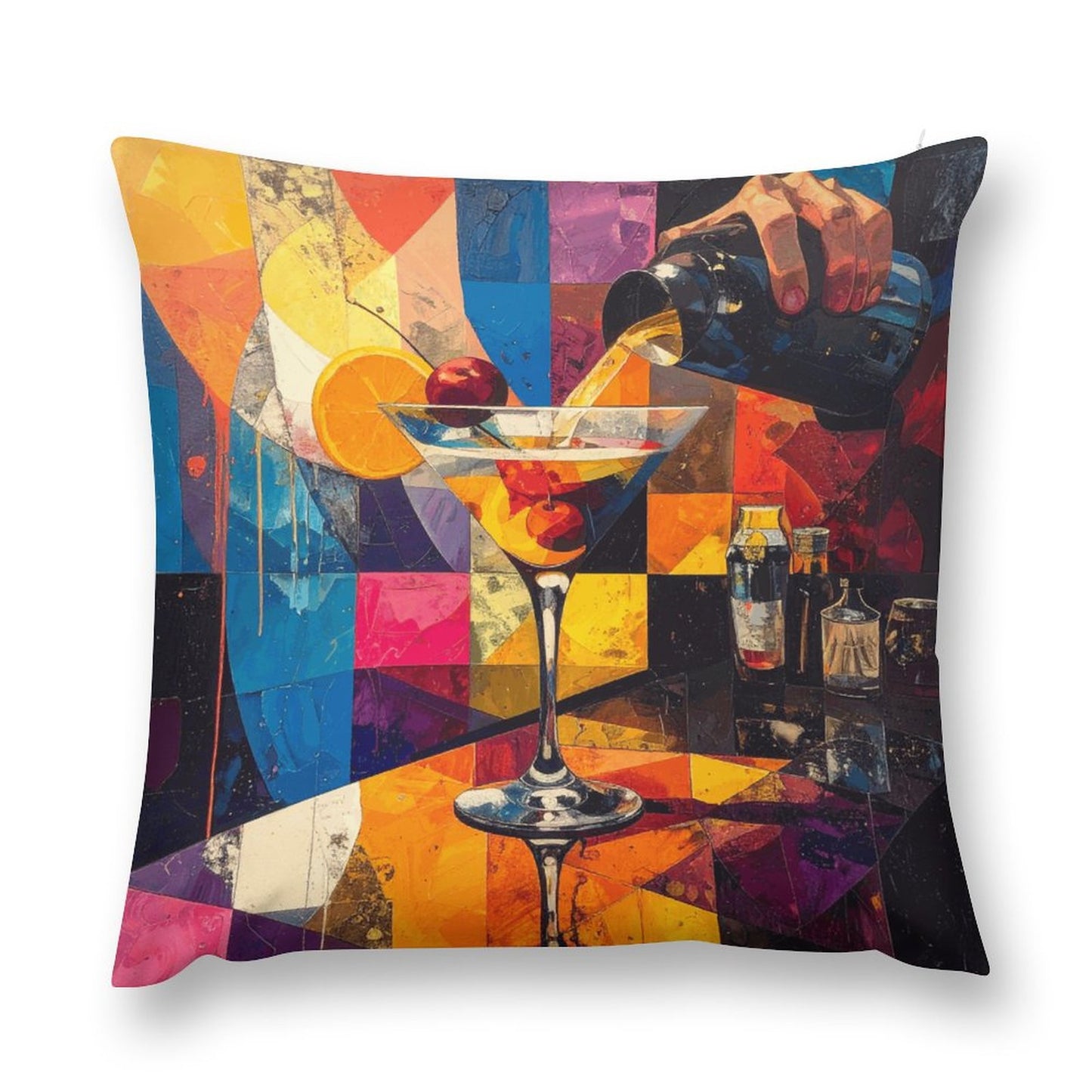 Short Plush Pillow Cover(Dual-sided Printing)