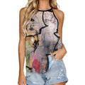 City Collection - Women's High Neck Ribbed Tank Top