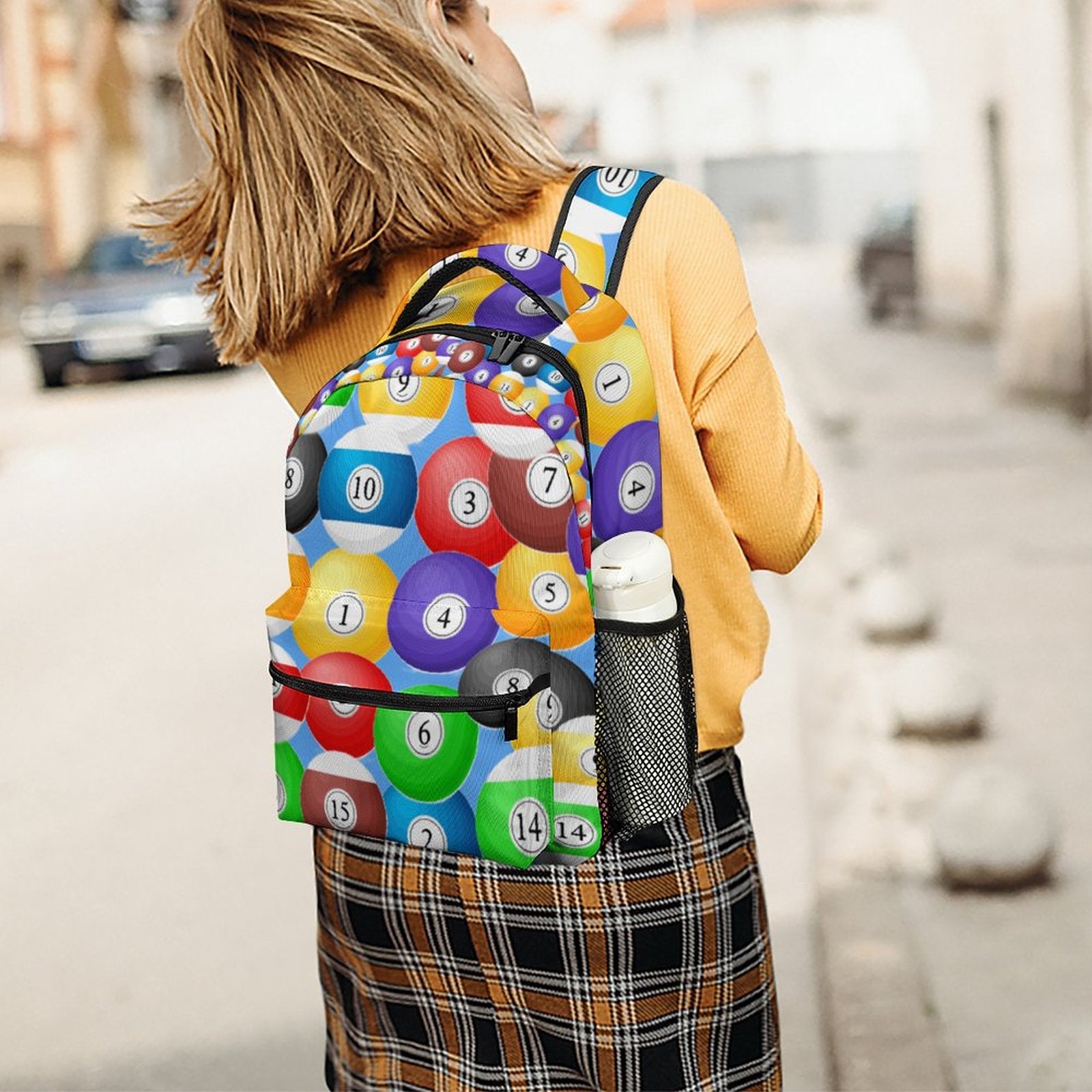 Pool Balls Collection: Durable Children's School Backpacks(2 Sites)